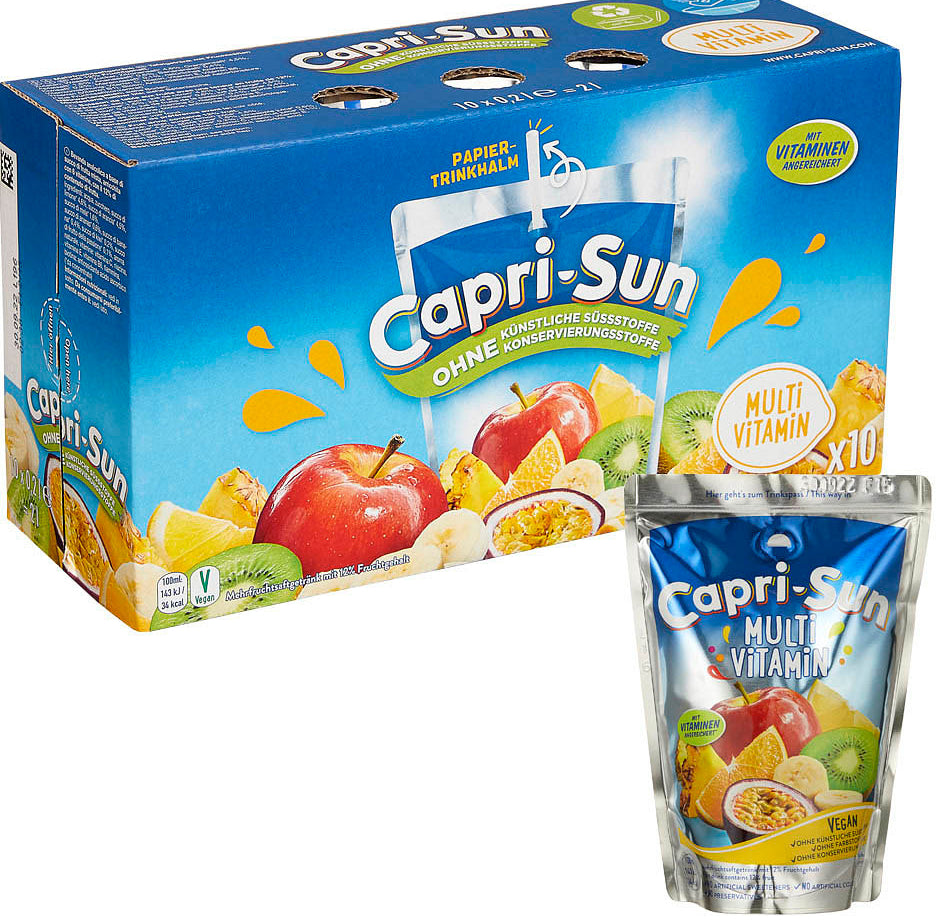 Capri-Sun Multivitamin Fruchtsaftgetränk 4 x 10x 0,2 l
