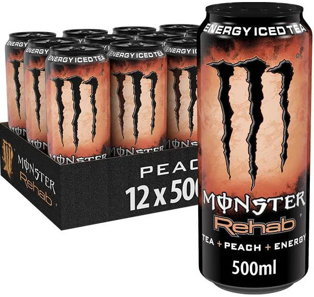MONSTER REHAB PEACH ENERGY ZZGL. PFAND 0,5 L DOSE