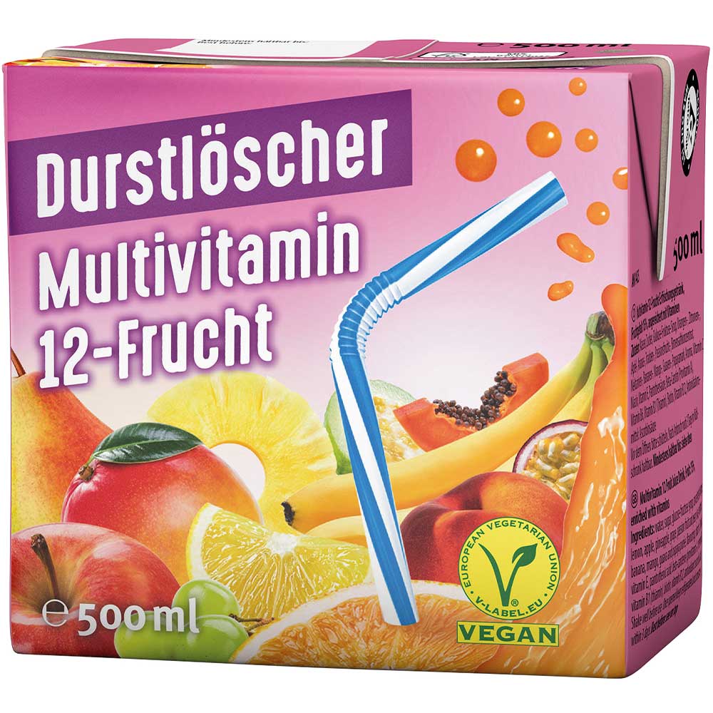 Durstlöscher Multivitamin 12-Frucht 500ml 12 x500 ML
