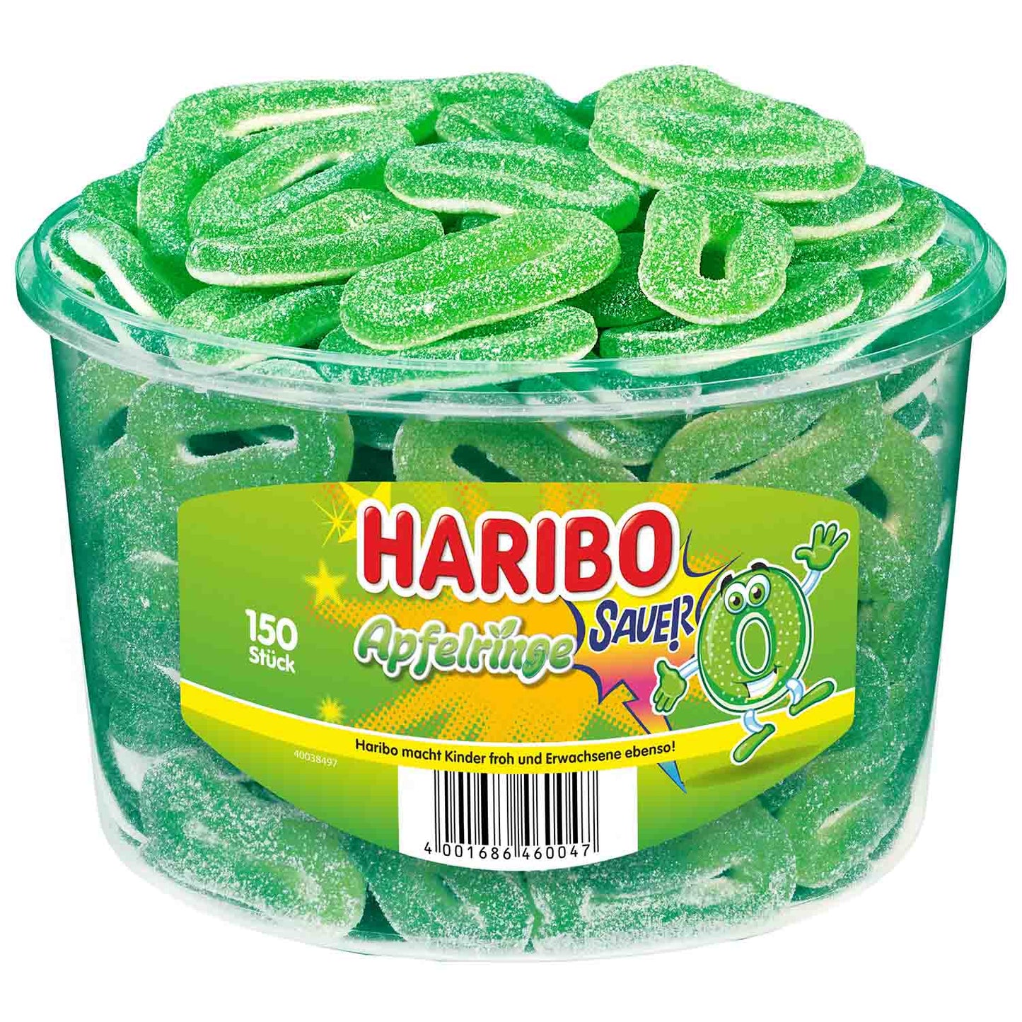 Haribo Apfelringe sauer 150er 1200g