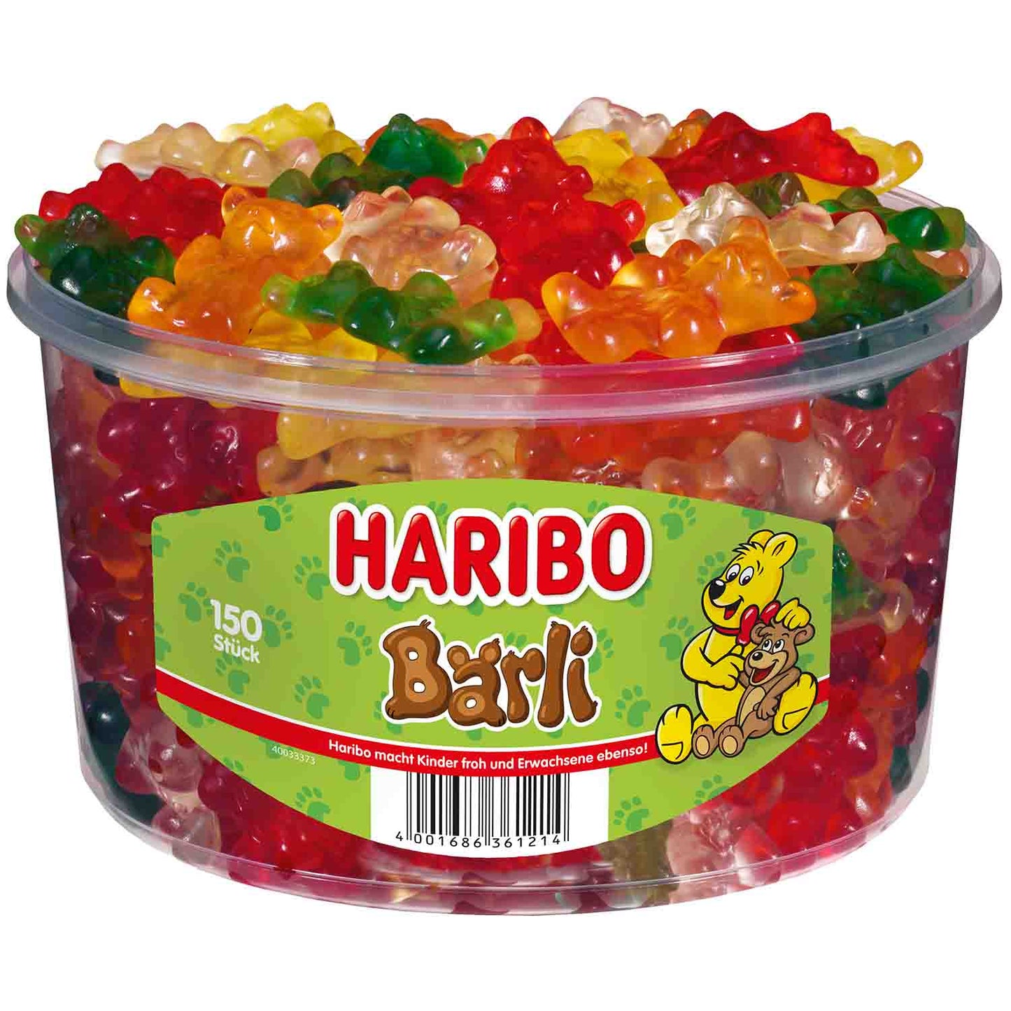 Haribo Bärli 150er -Fruchtgummi-Bären- Geschmack 1200g