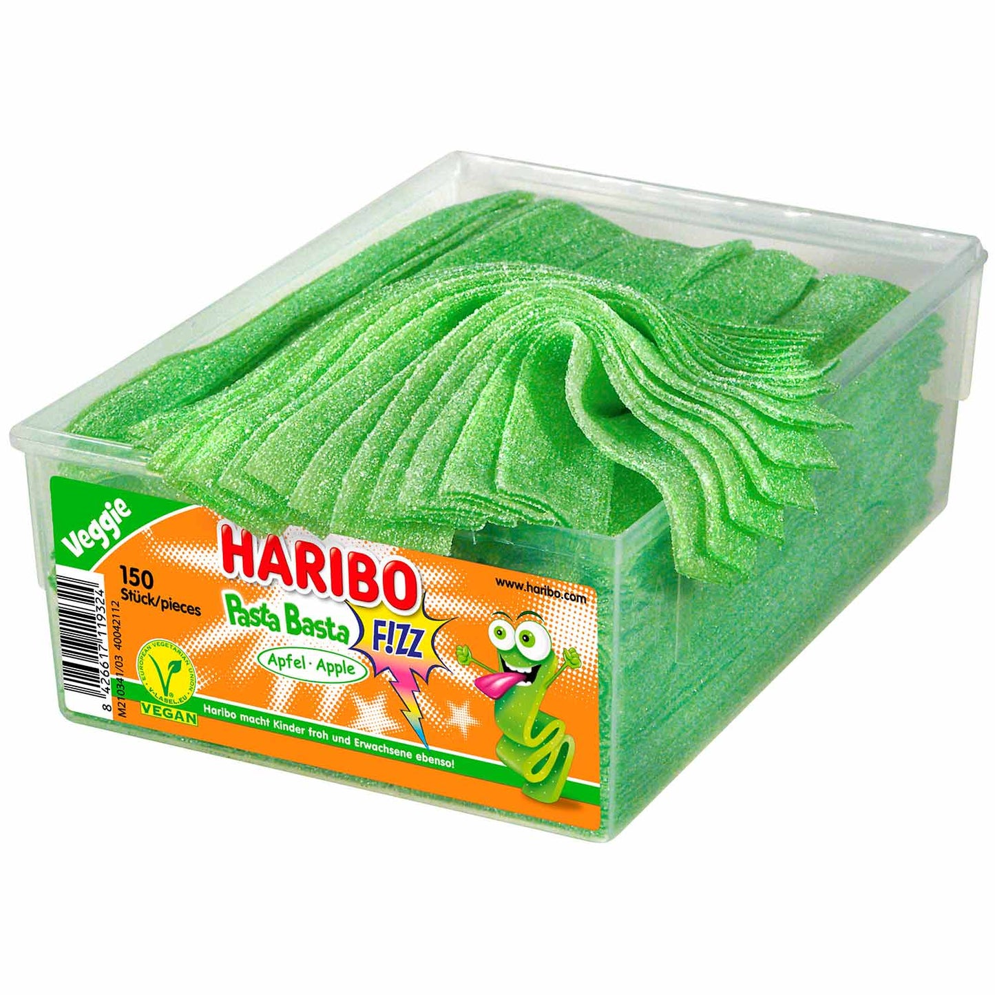 Haribo Pasta Basta Apfel FIZZ veggie 150er 1125g