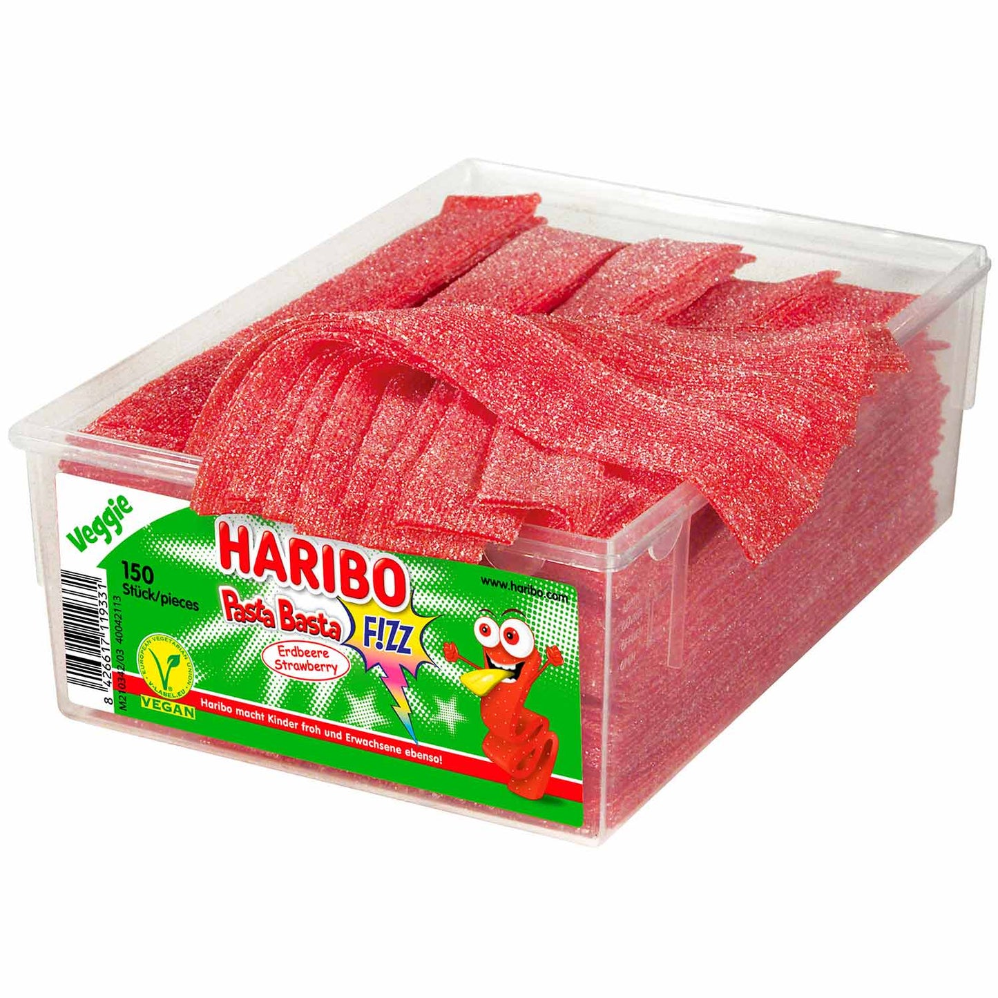 Haribo Pasta Basta Erdbeere FIZZ veggie 150er 1125g