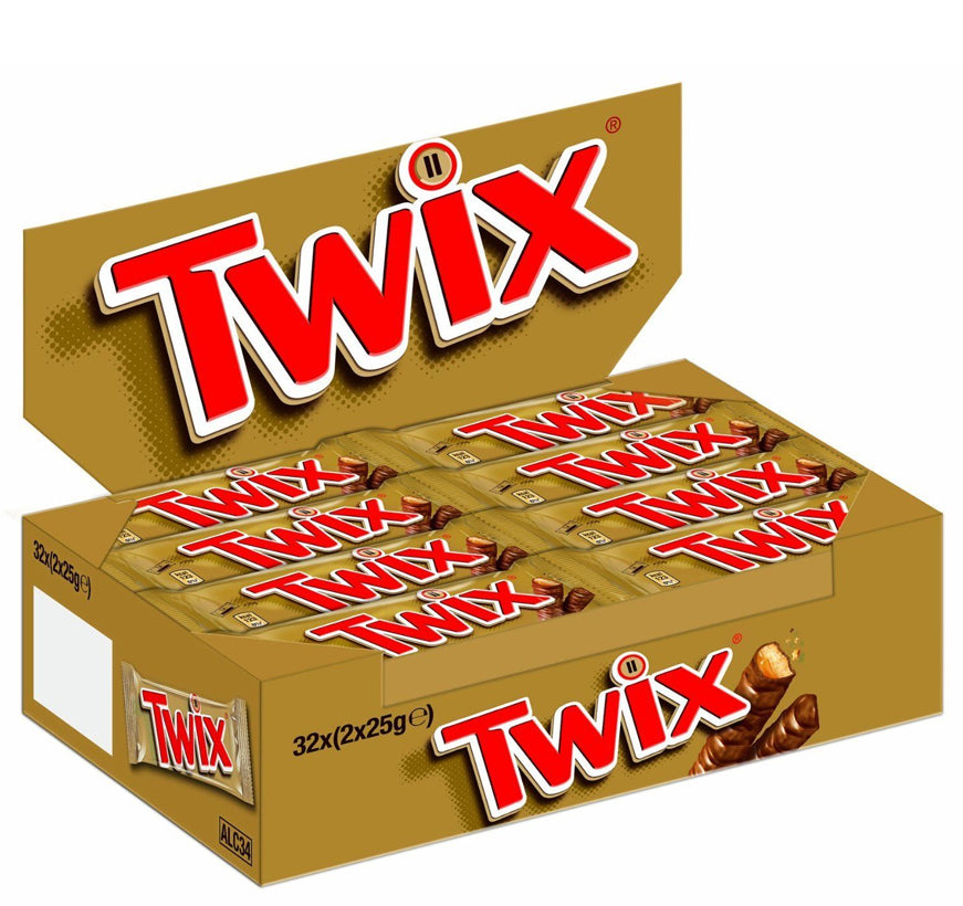 Twix Doppelriegel MHD:31.12.23 / 32x(2X25g=1600g