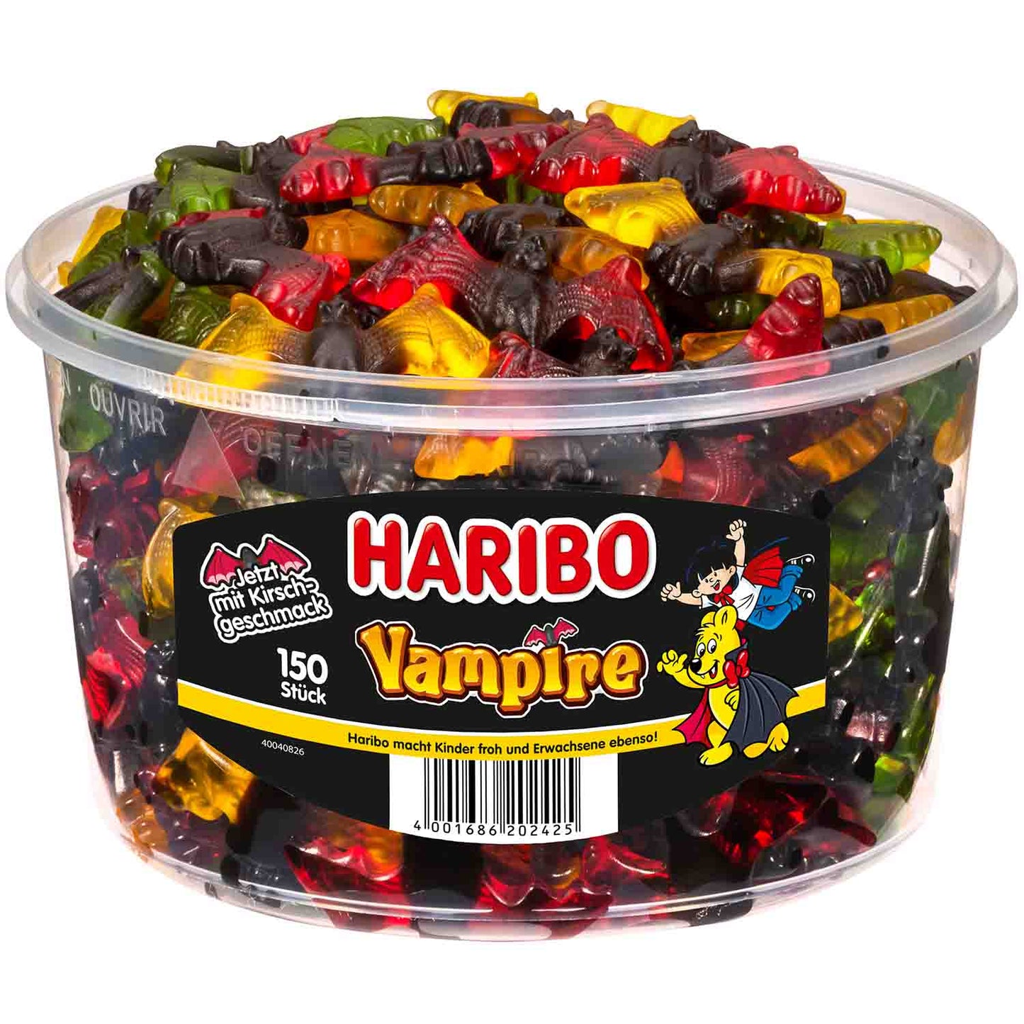 Haribo Vampire 150er Lakritz und Fruchtgummi. Geschmack 1200g