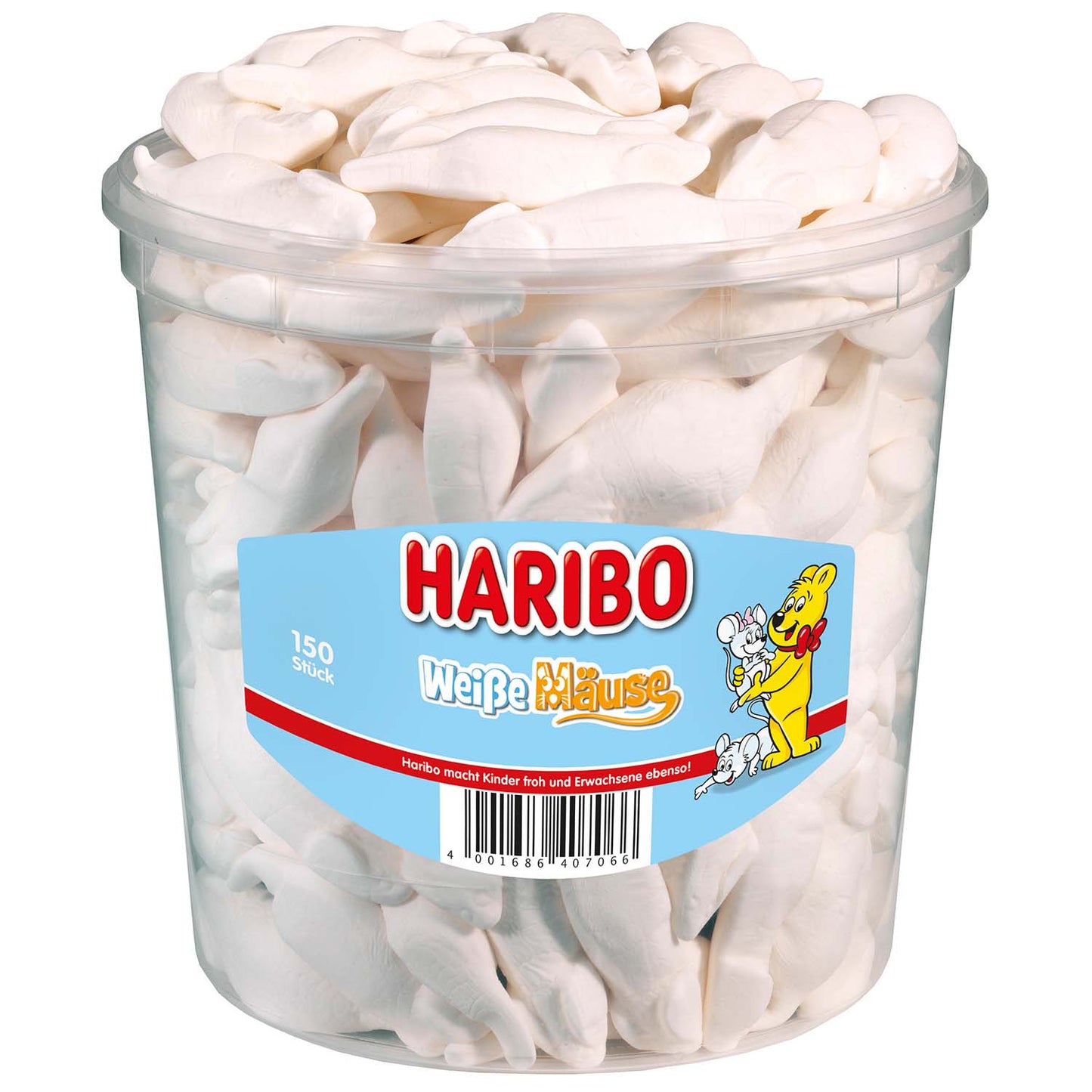 Haribo Weiße Mäuse 150er  1050g