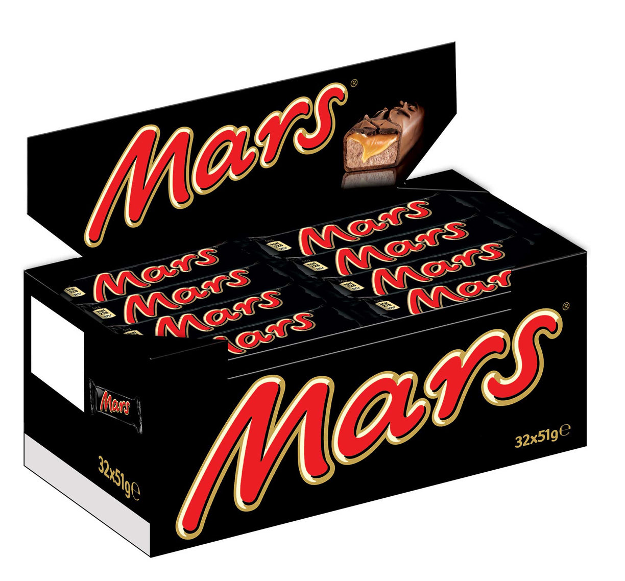 Mars Schokoriegel 32x51g=1632g MHD:17.3.24