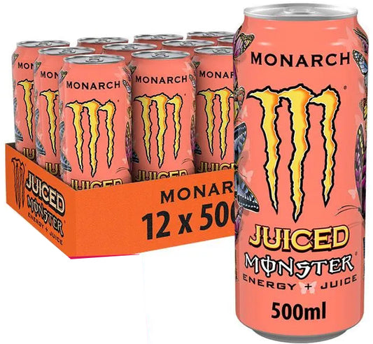 MONSTER JUICED MONARCH ENERGY ZZGL. PFAND  0,5 L DOSE