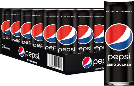 Pepsi Zero Zucker (24 x 0,33 l) Pfand